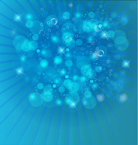 Burbujas azules vector de fondo
 - Vector, imagen