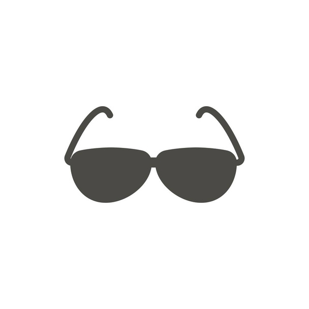 Sunglasses icon vector. Summer glasses symbol isolated. Trendy flat ui sign design. Eyeglasses graph - Vektor, Bild