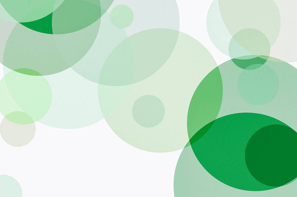 texturou abstraktní minimalistický zelené ilustrace s kruhy užitečné jako pozadí - Fotografie, Obrázek