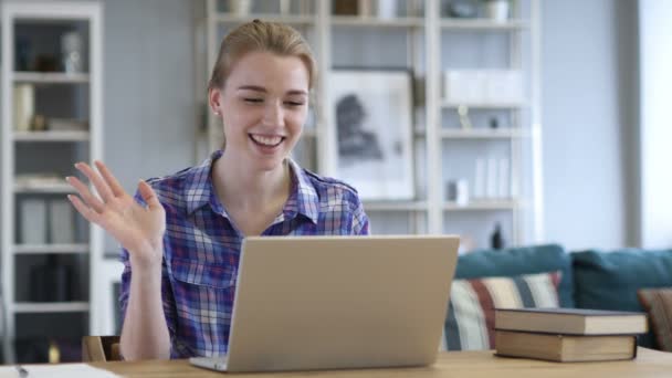 Online videó Chat a Laptop a munka - Felvétel, videó