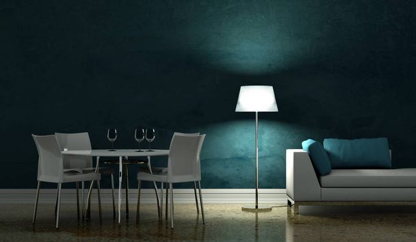 Interior design modern világos szoba kanapéval - Fotó, kép