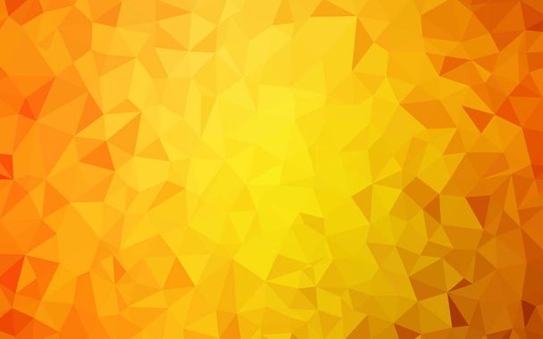Licht orange Vektor abstrakten Mosaik Hintergrund. dreieckige geometrische Probe mit Steigung. ein völlig neues Design für Ihre Broschüre. - Vektor, Bild