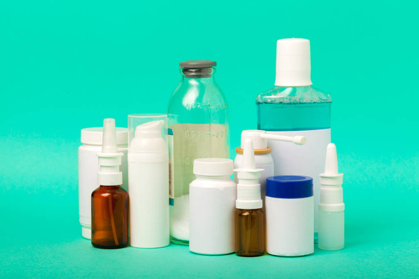 set of various medical bottles - 写真・画像