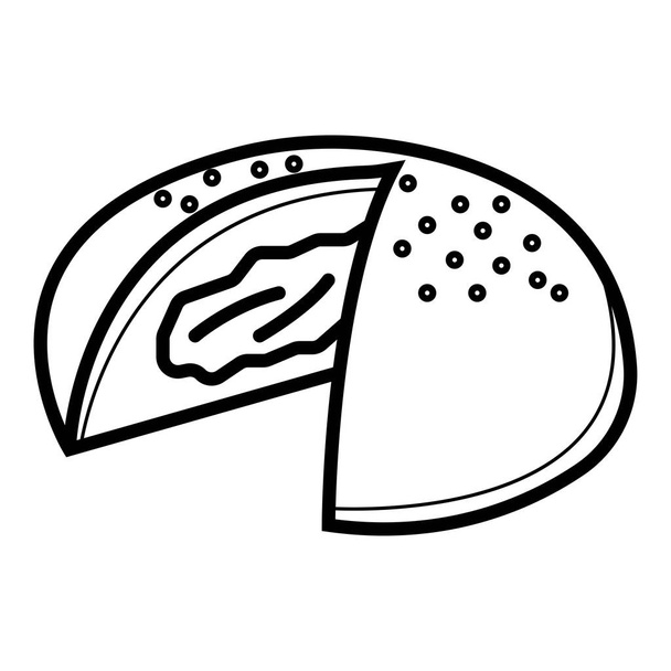 Bread icon vector  illustration - Vector, Image