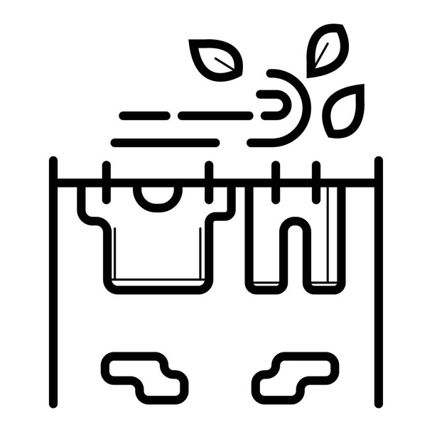 Ilustração de ícone de pendurar roupas
 - Vetor, Imagem