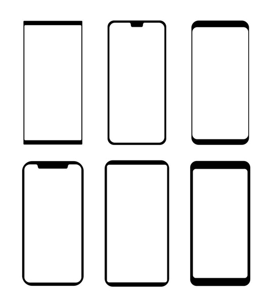 Silhouette smartphone au format vectoriel
 - Vecteur, image