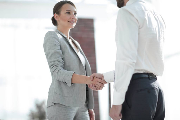 welcome and handshake business partners - Photo, Image