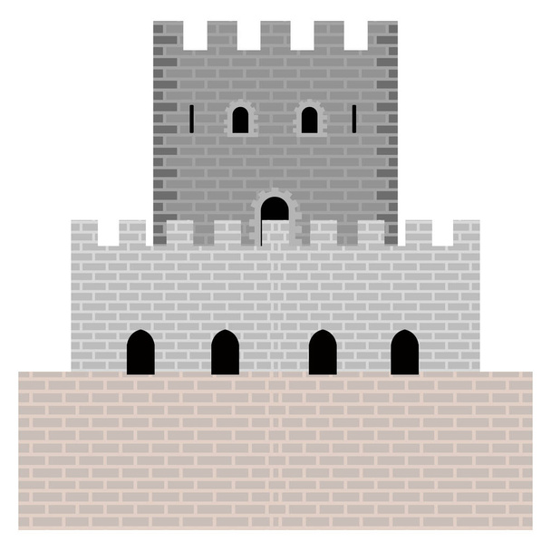 Castle tower image - ベクター画像