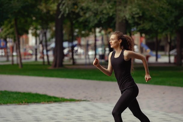 young attractive woman running - Fotó, kép