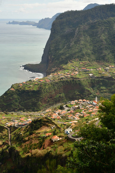 Faial, Madeira, Portugal - 23 de fevereiro de 2018: paisagem rural
 - Foto, Imagem