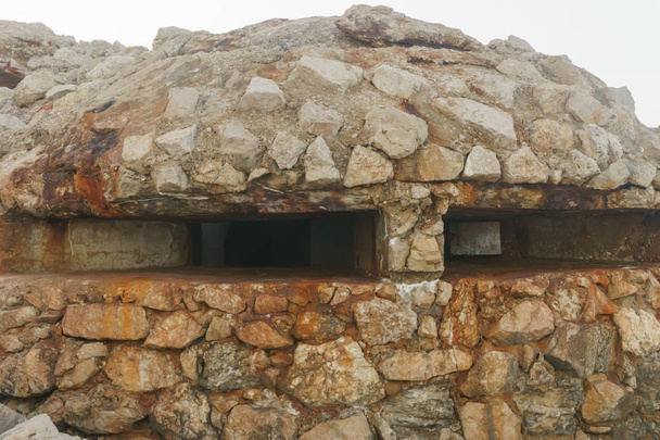 каменный бункер из Испании. Во время Гражданской войны в Испании, многие бункеры, где строить
 - Фото, изображение