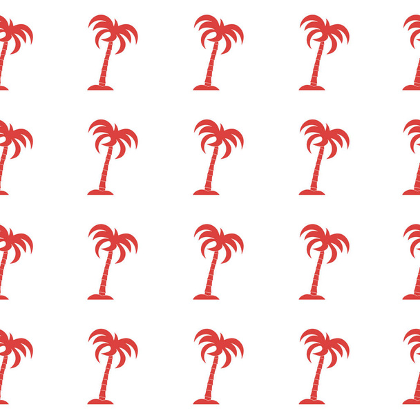 Seamless pattern with palm trees. Design for postcard, invitation, banner. - Vector, Image