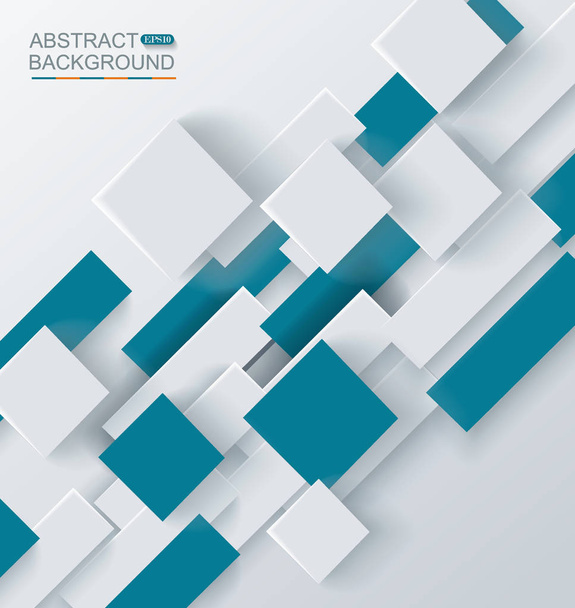Abstract geometric shape from gray and blue elements, vector background. - Vecteur, image