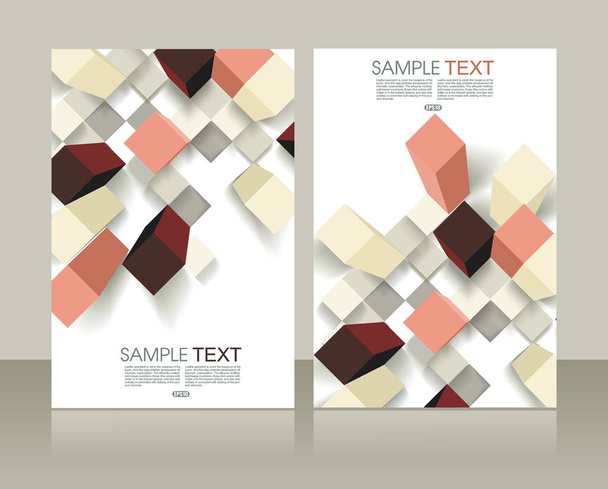 Retro ontwerpsjablonen voor a4 covers, banners, flyers en affiches met abstracte geometrische vormen.  - Vector, afbeelding
