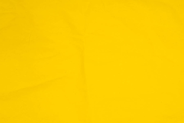 黄色の色ティッシュ ペーパー バック グラウンド テクスチャのしわ - 写真・画像