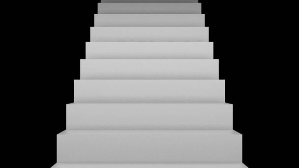 Birçok merdivenler, merdivenler, oluşturulan bilgisayar arka plan ile 3d render zemin - Fotoğraf, Görsel