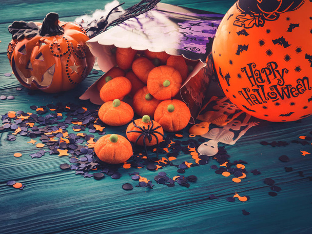 Halloween trick or treat still life - Zdjęcie, obraz