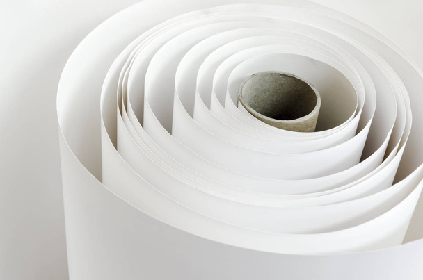 roll of paper in newspaper factory - Фото, изображение