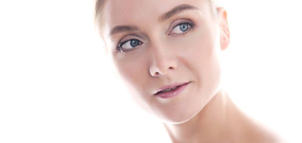 Beautiful woman face portrait beauty skin care concept - Fotó, kép
