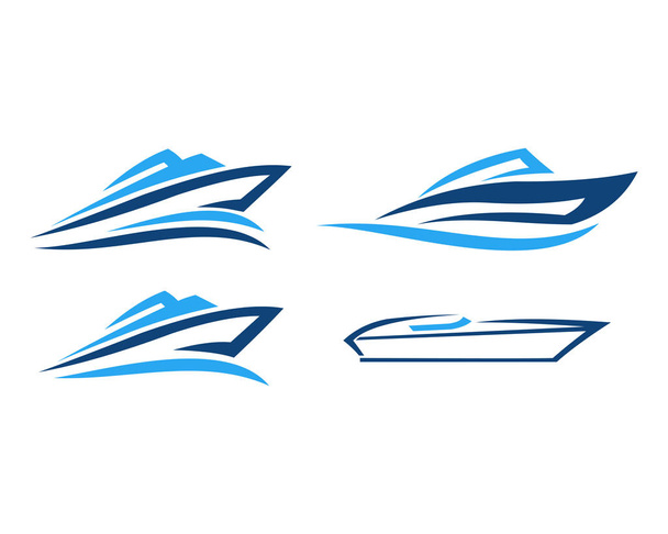 vektör logo yelken tekne gemi deniz - Vektör, Görsel