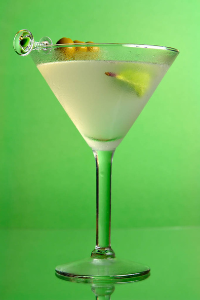 Cowboy Hoof Martini on green background - Photo, Image