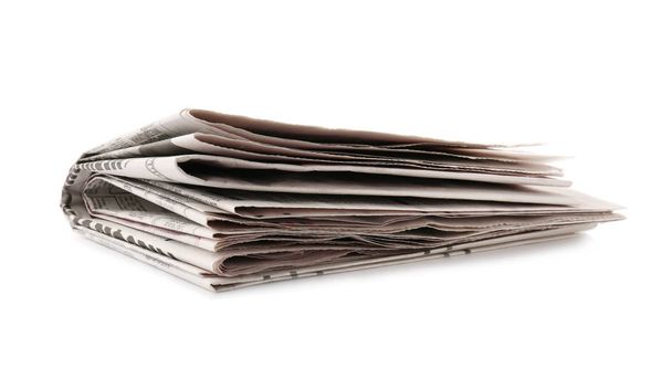 Kranten op witte achtergrond - Foto, afbeelding
