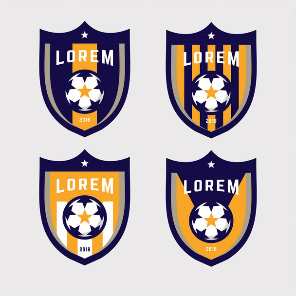 Futbol logo rozet koymak. İyi futbol takımı ve diğer spor takımı. - Vektör, Görsel