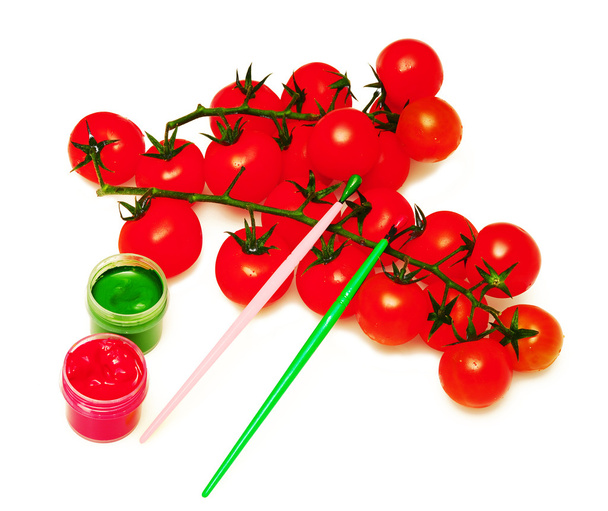 tak van cherry tomaat - Foto, afbeelding