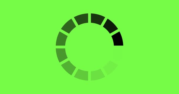 animazione - icona del cerchio di caricamento su sfondo verde
. - Filmati, video