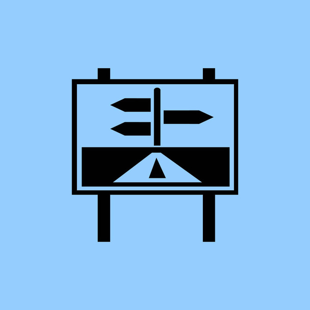 ícone vetorial signpost ilustração simples
 - Vetor, Imagem