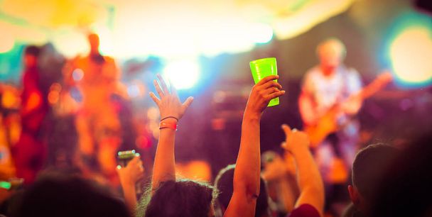 crowd at concert - music festival - Photo, Image