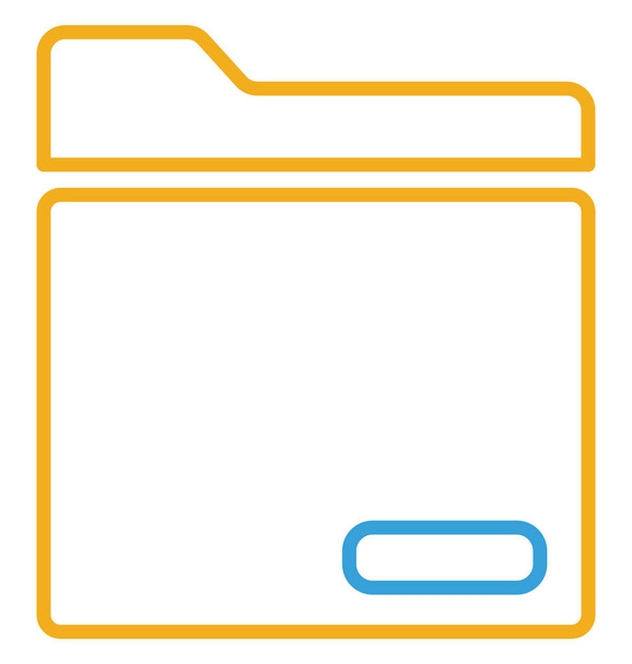 Folder isolated Vector Icon Editable  - Vector, Image