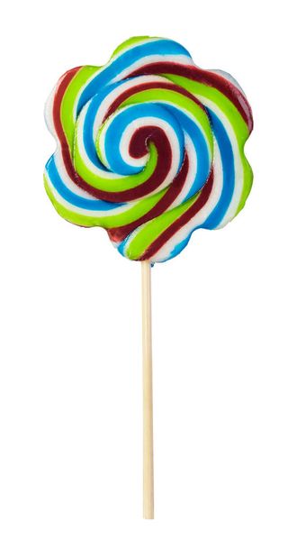 colorful lollipops isolated on white background - Photo, Image