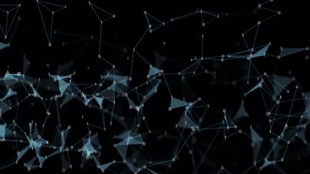 Movimiento abstracto - Digital binario polígono plexo redes de datos Alpha mate
 - Imágenes, Vídeo