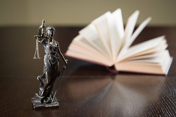 Law symbols in the attorney's office - Photo, Image