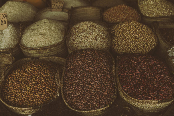 Grain in a local market in Africa - Foto, imagen