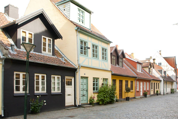Altstadt von odense, Dänemark. hc andersens heimatstadt. - Foto, Bild