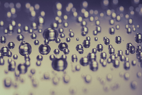 water drops on wet black old abstract background. - Foto, Imagem