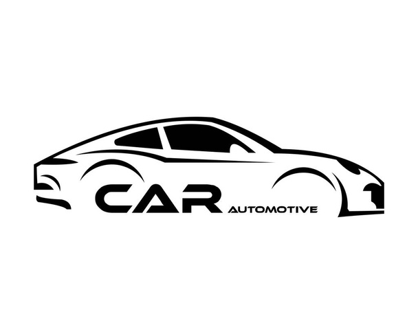 Plantilla de logotipo de símbolo de coche, silueta de vector estilizado
 - Vector, Imagen