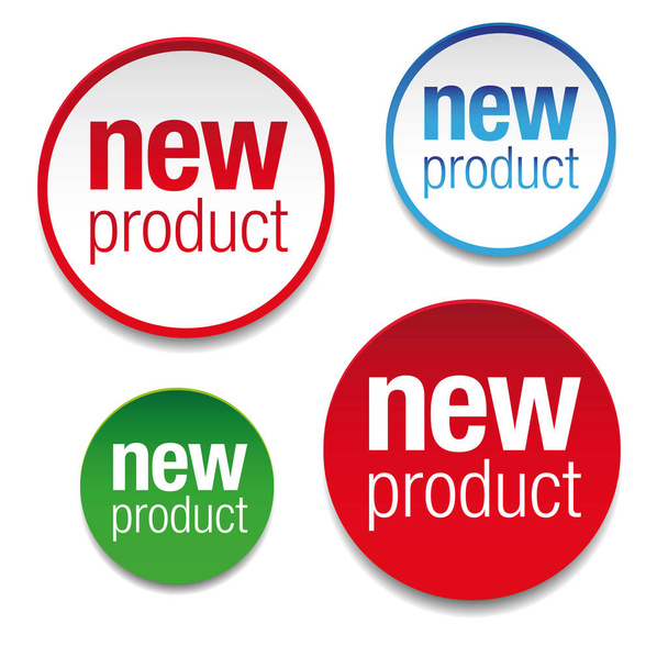 New Product label set tag vector - Vetor, Imagem