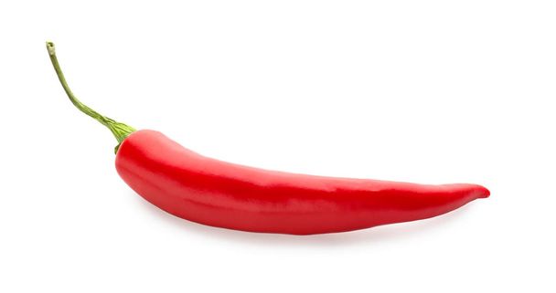 Čerstvý hot chili pepper na bílém pozadí - Fotografie, Obrázek