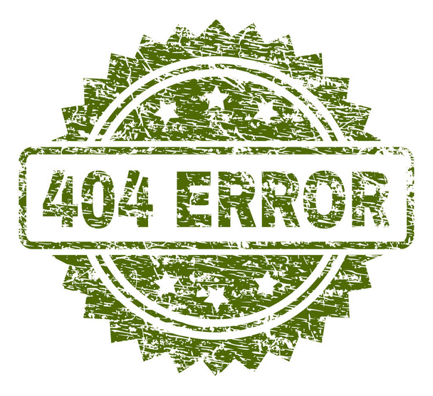 Grunge Textured 404 ERROR Stamp Seal - Vektör, Görsel
