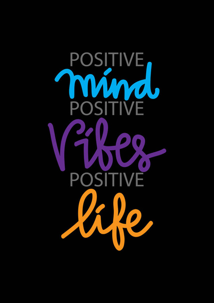 Positiver Geist, positive Stimmung, positives Leben. Inspirierendes Zitat. - Foto, Bild