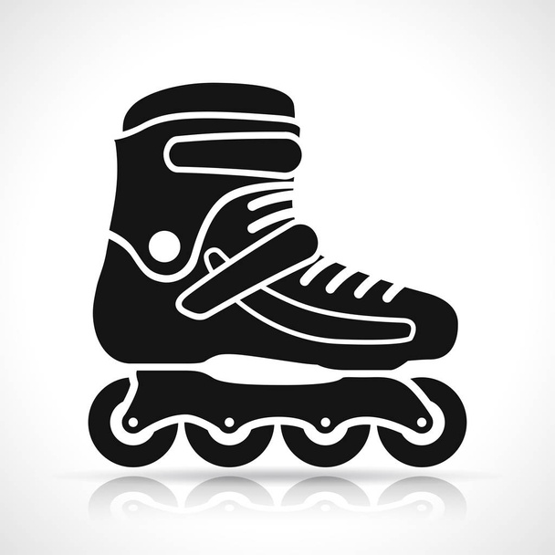 Ilustração de patins em fundo branco
 - Vetor, Imagem