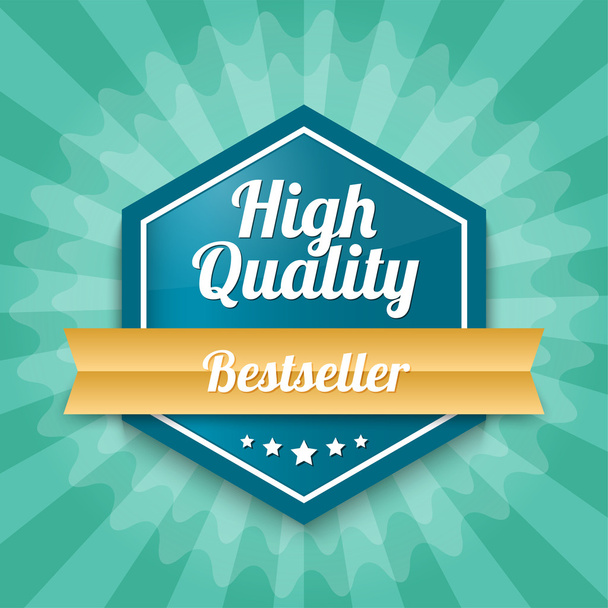 High quality badge - Bestseller - Vector, Image
