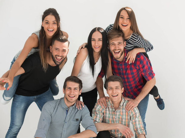 cheerful group of promising young people - Φωτογραφία, εικόνα