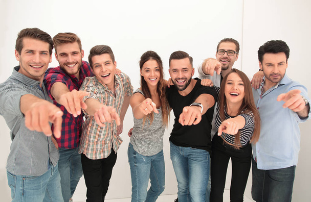 creative business team pointing at you - Foto, Imagem