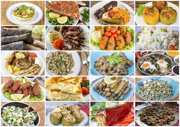 collage de alimentos tradicionales turcos
 - Foto, Imagen