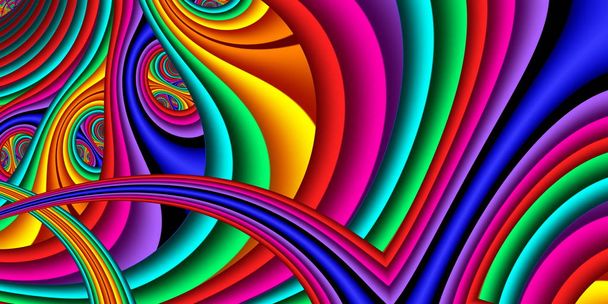 Colorful abstract background. Artwork for creative design, art and entertainment - Photo, Image