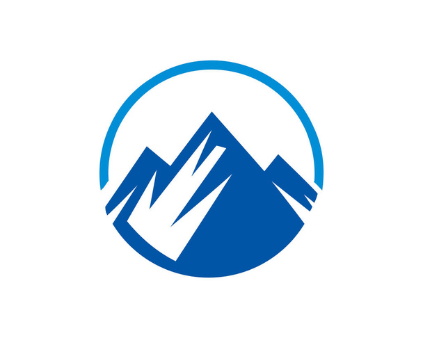 paesaggio di montagna all'aperto picco avventura silhouette logo set
 - Vettoriali, immagini